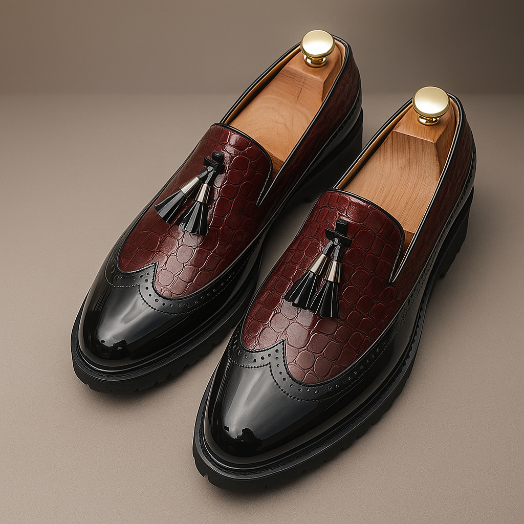 Monarch Two-Tone Platform Loafer - Elevate Your Everyday Style