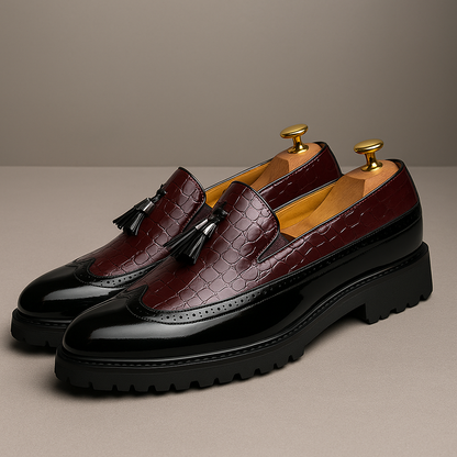 Monarch Two-Tone Platform Loafer - Elevate Your Everyday Style