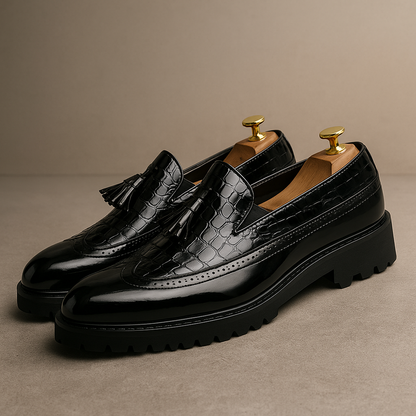 Monarch Two-Tone Platform Loafer - Elevate Your Everyday Style
