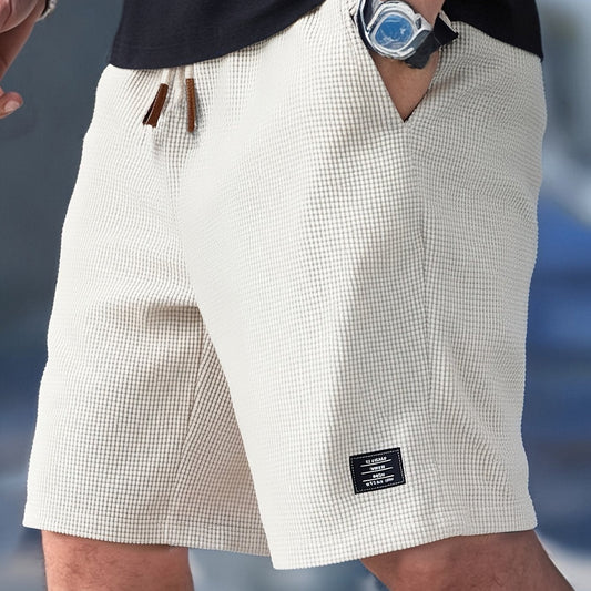 Côte Waffle-Weave Drawstring Shorts - Lightweight, Breathable Comfort