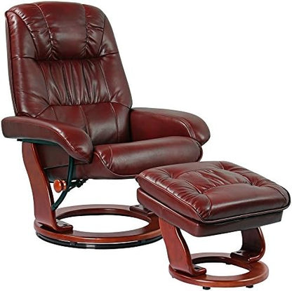 Morgan Swivel Recliner Chair With Ottoman