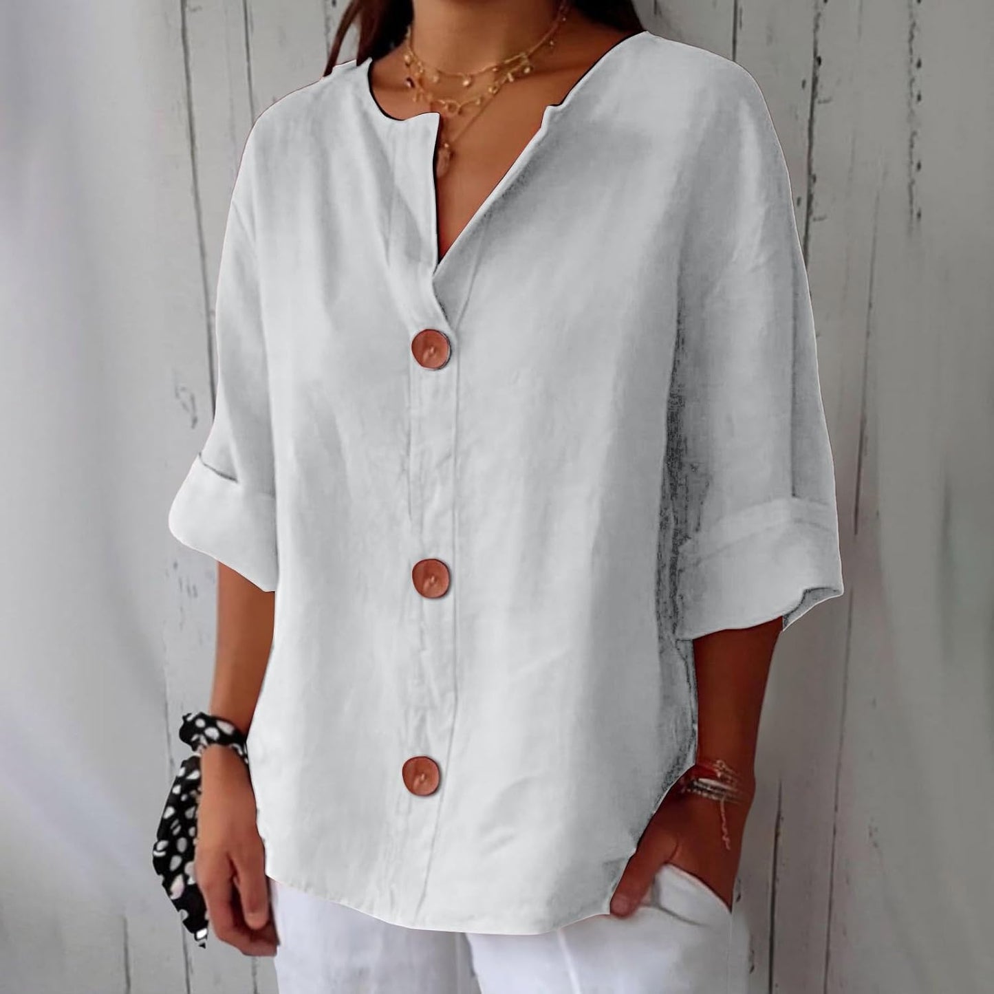 Riviera Linen Atelier Blouse
