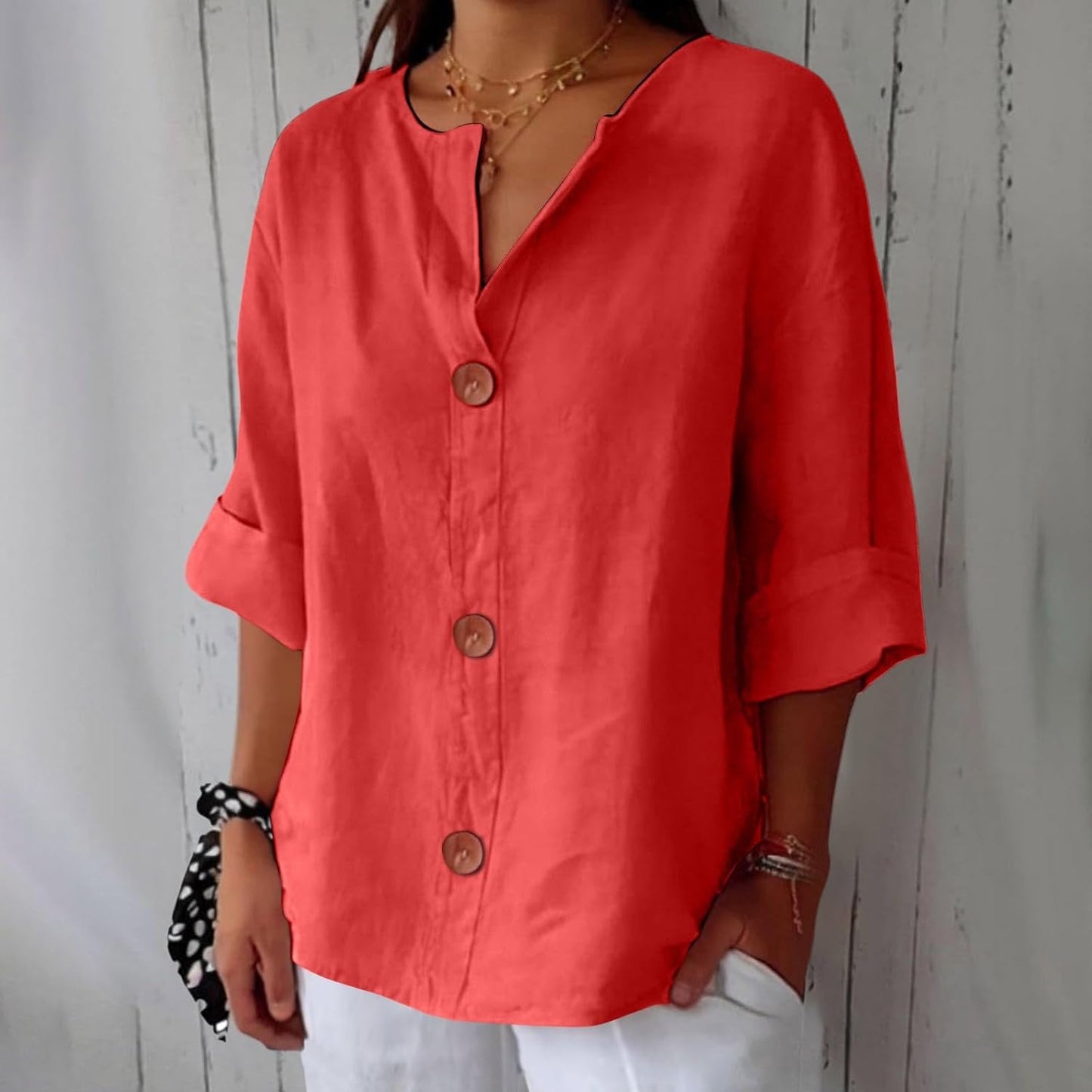 Riviera Linen Atelier Blouse