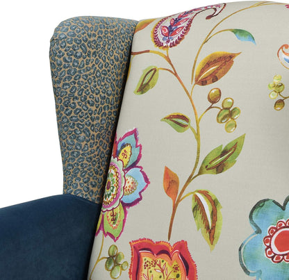 Anya Boho Chic Wingback Accent Chair