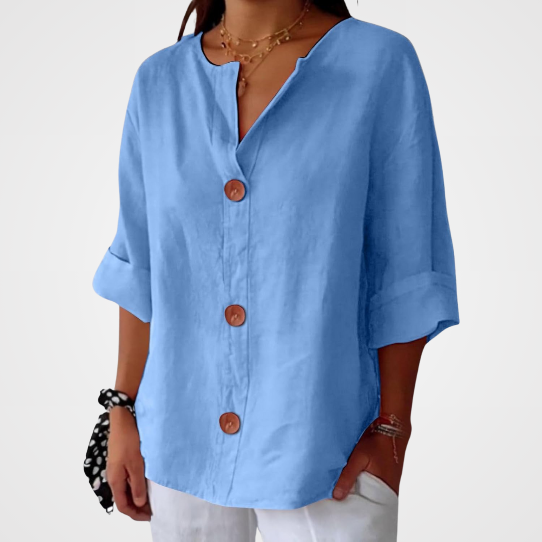 Riviera Linen Atelier Blouse