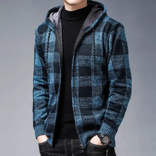 The Marcellin Plaid Knit Jacket — Timeless Style, Cozy Comfort