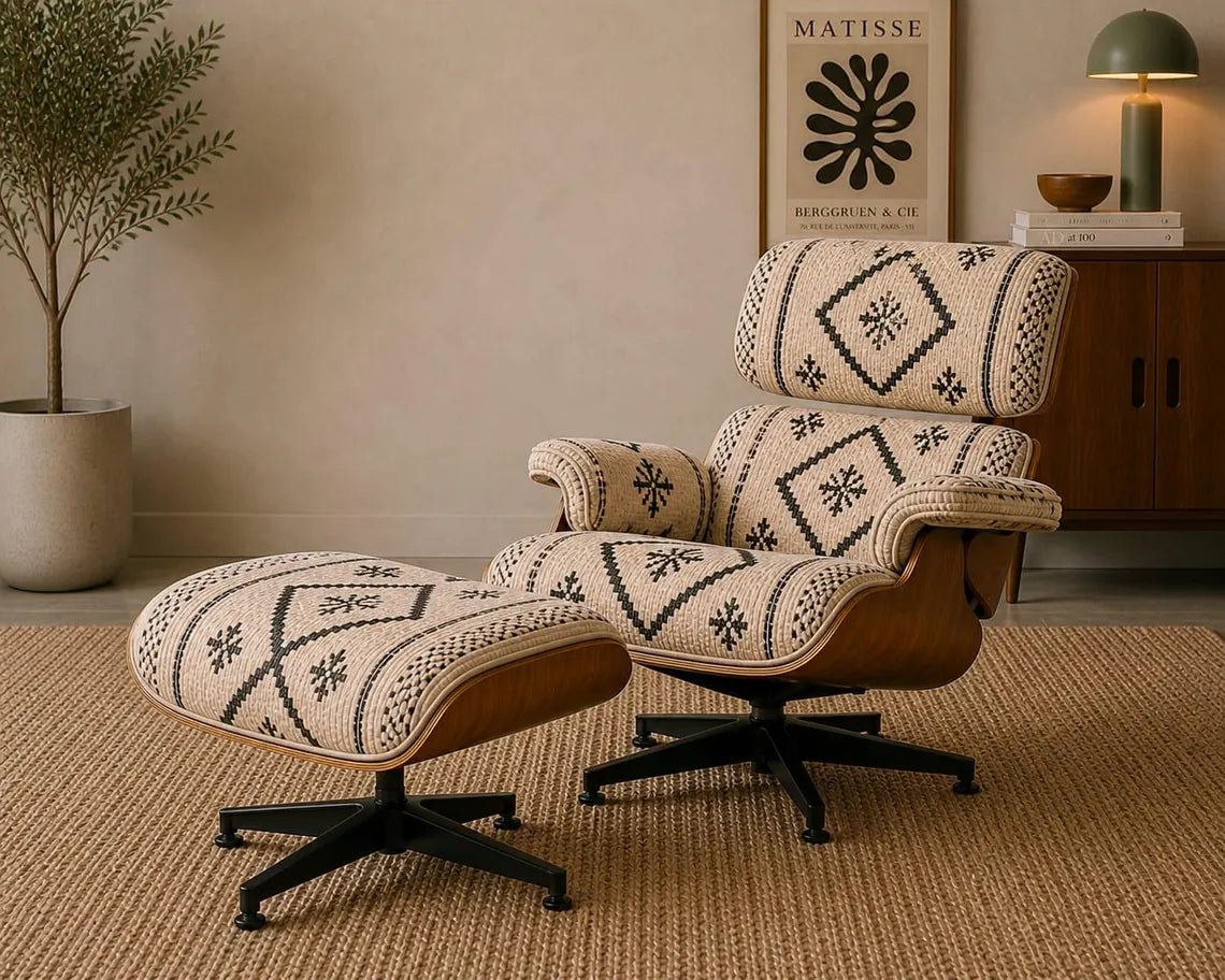 Handmade Wool Lounge Chair – Luxury Bohemian Seating